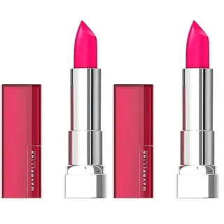 Maybelline New York Color Sensational The Creams, Pflegender Lippenstift, Angereichert Mit Sheabutter, Hohe Deckkraft, Satte Und Strahlende Farbe, Nr. 266 Pink Thrill (Packung mit 2)