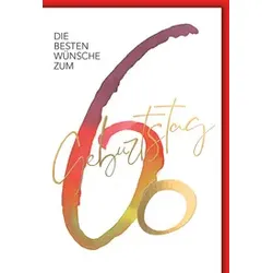 Geburtstagskarte Zahl 60 526460 Bild