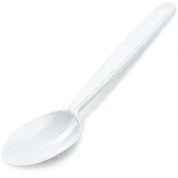 Löffel (PP) wiederverwendbar weiß 18,5cm [50 St.]