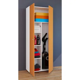 VCM Besenschrank 6 Fächer Maße: B. 70 x H. 178 x T. 40 cm Haushaltsschrank Mehrzweckschrank Vandol