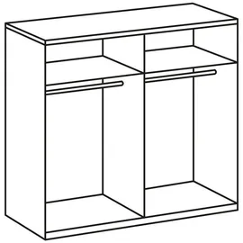 WIMEX Kleiderschrank New York mit Spiegeltüren 180 x 208 x 58 cm Weiß