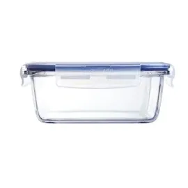 Luminarc Pure Box Active, Aufbewahrungsbox aus Glas mit Deckel, quadratisch, 1220ml, 1 Stück