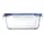 Luminarc Pure Box Active, Aufbewahrungsbox aus Glas mit Deckel, quadratisch, 1220ml, 1 Stück