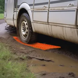 Preiswert & Gut Sandbleche 2er Set 60 cm faltbar 30 t – 17,5 cm breit – robuste Traktionshilfe für Wohnmobil PKW SUV, in Orange – Pre...