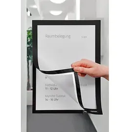 Magnetoplan Magnetrahmen selbstklebend Magnetofix schwarz A6 2 St.