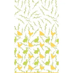 5x DUNI Dunicel® Tischdecke 138 x 220 cm Bunnies & Hens