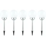 ETC Shop LED Solar Steckleuchte weiß 5er Set