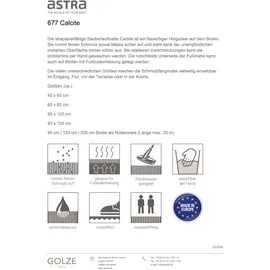 Astra Calcite braun, × Gr.: 120 x 180 cm