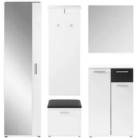 byLIVING Jakob 60 x 102 x 30 cm schwarz/weiß matt / schwarz, weiß