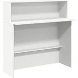 vidaXL Empfangstresen Weiß 100 x 50 x 103,5 cm Holzwerkstoff