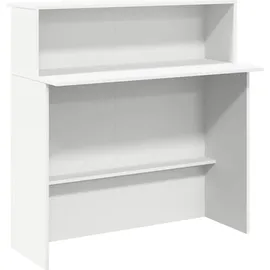 vidaXL Empfangstresen Weiß 100 x 50 x 103,5 cm Holzwerkstoff