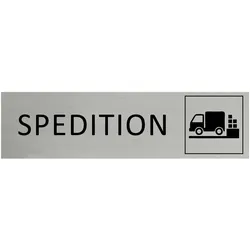 CombiCraft Aluminium Türschild Spedition 165x45mm mit 3M-Tape