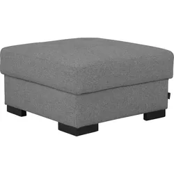 Stauraumhocker HOME AFFAIRE "Tulio", grau, B:80cm H:45cm T:80cm, Struktur fein (100% Polyester), Struktur (100% Polyester), Samtstruktur (100% Polyester), Hocker, mit Stauraum