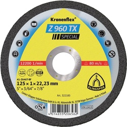 Klingspor Trennscheibe Z960TX 125x1,0mm gera.