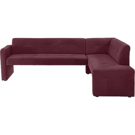 exxpo - sofa fashion Essbank EXXPO - SOFA FASHION "Barista, bequem und elegant, hohe Bodenfreiheit", rot (cognac), B:245cm H:83cm T:159cm, Luxus-Microfaser (100% Polyester), Sitzbänke, Essbank, Eckbank Barista bequem und elegant, hochwertige Detailverarbeitung