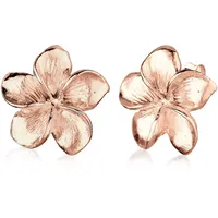 Elli Ohrstecker Frangipani Blüte roségold 925 Sterling Silber onesize