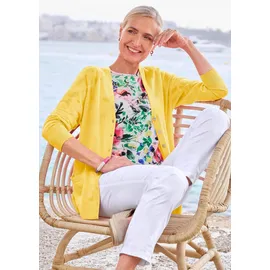 GOLDNER Uni Merino-Cardigan Gelb 52