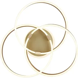 GLOBO LED-Deckenleuchte HERWIG goldfarben