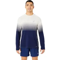 ASICS Herren T-Shirt SEAMLESS LS TOP, BIRCH/BLUE EXPANSE, M