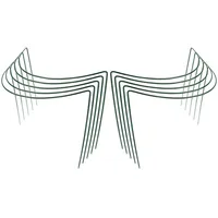 Novatool Strauchstütze halbrund 100 x 40 cm Grün