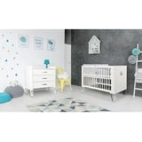 TICAA Babyzimmer Set "Blanka" 2-teilig Weiß