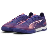 Puma Ultra 5 PRO Court Soccer Shoe, Lapis Lazuli White-Sunset Glow, 42