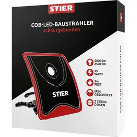 Stier COB-LED-Baustrahler 5000 Lumen 55W