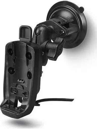 Garmin Halterung Saugnapf MIT Adapter mit Stromversorgung Fuer Inreach Se+/Explore+ schwarz