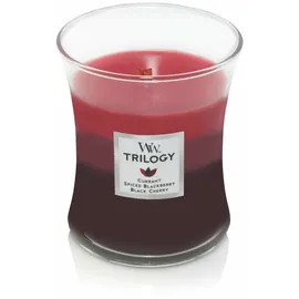 Woodwick Trilogy Sun Ripened Berries Duftkerze 275 g rot