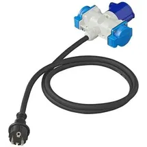 PRO PLUS Adapterkabel 150cm von Schuko Stecker nach 1xCEE 2xSchuko Steckdose
