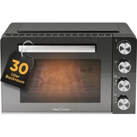 Proficook Minibackofen Multifunktion, Sichtfenster, Umluft-Funktion, stufenloser Temperaturregler