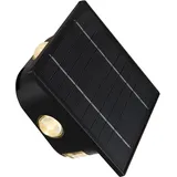 GLOBO LED-Solarleuchte Schwarz 13,1 cm x 13,1 cm x 7 cm