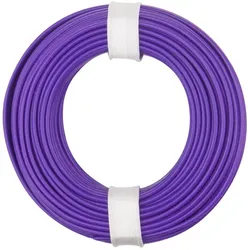 Donau Elektronik Donau Kupferschalt Litze 0,25 mm2 / 10m / violett, Kupfer, 0,25