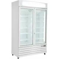 Saro Kühlschrank mit 2 Glastüren, weiß, Modell G 885