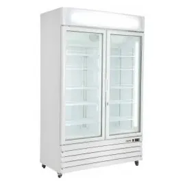 Saro Kühlschrank mit 2 Glastüren weiß, Modell G 885