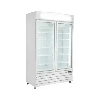 Saro Kühlschrank mit 2 Glastüren, weiß, Modell G 885