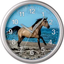 EUROTIME Kinderwanduhr 0,00 silber/weiß