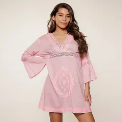LINGADORE Damen Kleid Tunic, Pink, 44