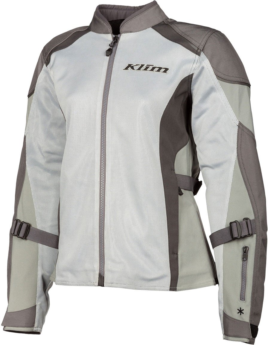 Klim Avalon, veste textile femme - Gris Clair/Gris/Gris Foncé - S