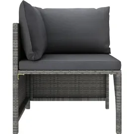 vidaXL Garten-Lounge-Set 9-tlg. grau