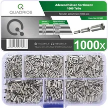 Quadrios 22C485 Aderendhülsen-Sortiment Unisoliert 1000 St.