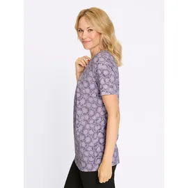 Sieh an! Longshirt in flieder-feige-bedruckt | Gr.: 42
