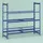 Relaxdays Reifenregal Stahl 100 x 110 x 35 cm blau