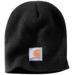 Rippstrickmütze KNIT HAT, black - schwarz
