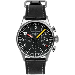 Bauhaus 2788-5 Herren-Chronograph Aviation Schwarz