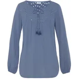 LASCANA Crepebluse smokey blue 38