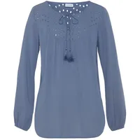 LASCANA Crepebluse smokey blue 38