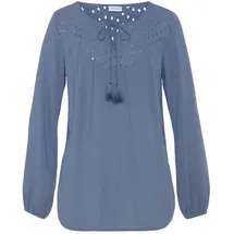 LASCANA Crepebluse smokey blue 38