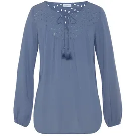 LASCANA Crepebluse smokey blue 38