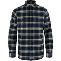 Fjällräven Övik Heavy Flannel Langarmhemd Dark Navy/Buckwheat Brown XL